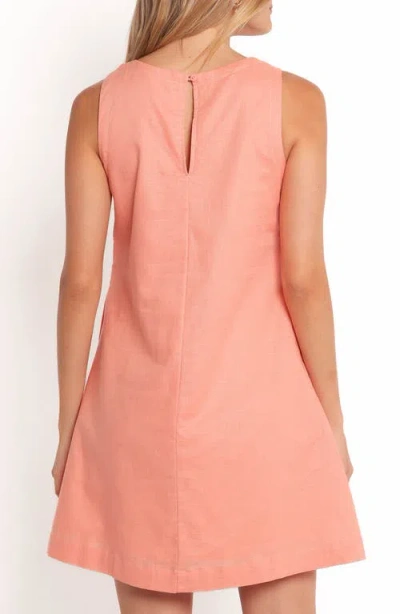 Petal And Pup Petal & Pup Priyanka Sleeveless Cotton & Linen Dress In Pink