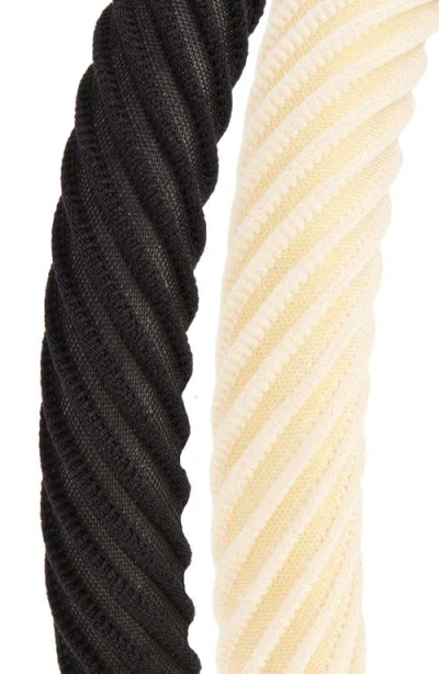 Tasha Assorted 2-pack Wavy Headbands In Multi