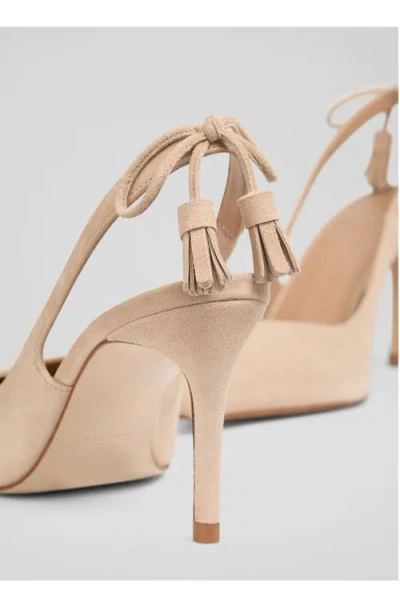 Lk Bennett Cary Slingback Pointed Toe Pump In Neutral