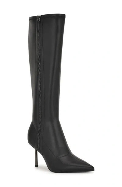 Nine West Women's Gerty Tall Pointy Toe Stiletto Boots In Black