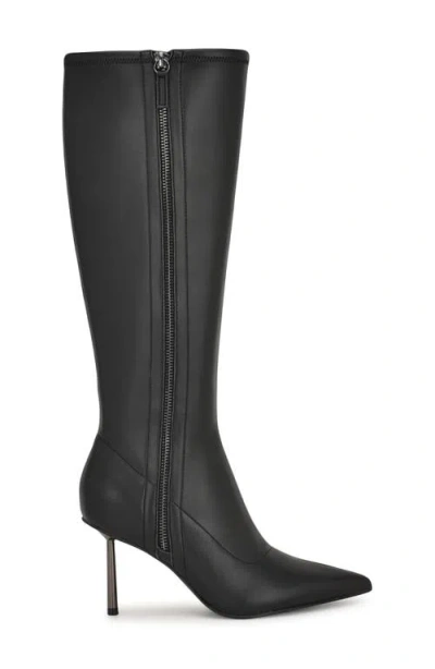 Nine West Women's Gerty Tall Pointy Toe Stiletto Boots In Black