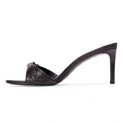 Black Suede Studio Joanna Mules In Black