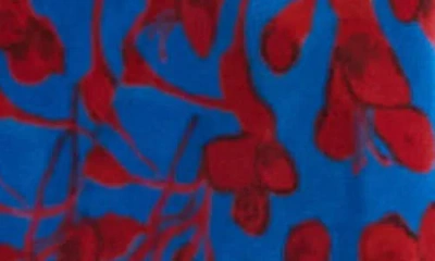 Topshop Floral One-shoulder Maxi Dress In Multi