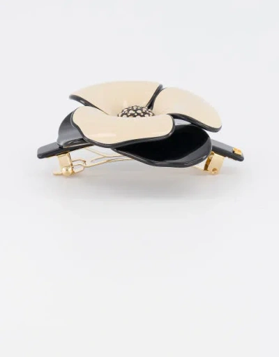 Alexandre De Paris Camelia Acetate Barette In Multi