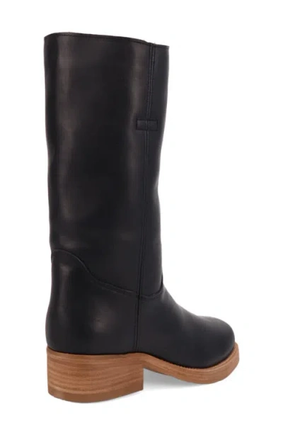 Dingo Mens Dutton Block Heel Cowboy Boots In Black