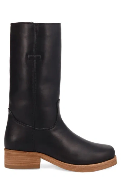 Dingo Mens Dutton Block Heel Cowboy Boots In Black