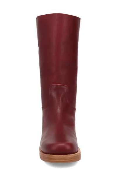 Dingo Dutton Tall Boot In Burgundy