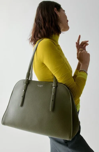 Kate Spade New York Do It All Pebble Leather And Suede Carryall Tote