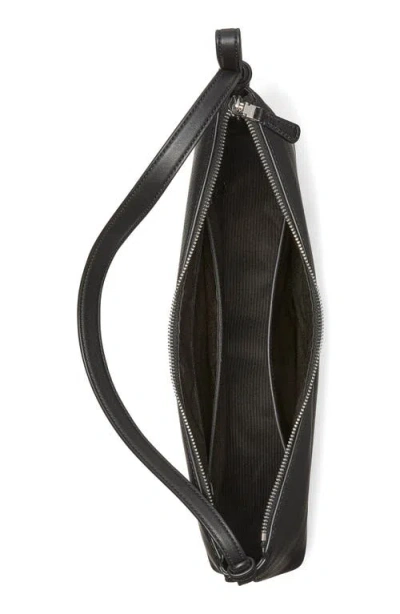 Kate Spade New York Large Loop Pebble Leather Shoulder Bag In Black