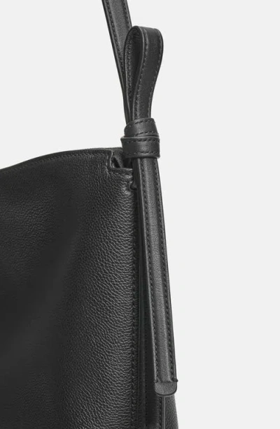 Kate Spade New York Large Loop Pebble Leather Shoulder Bag In Black