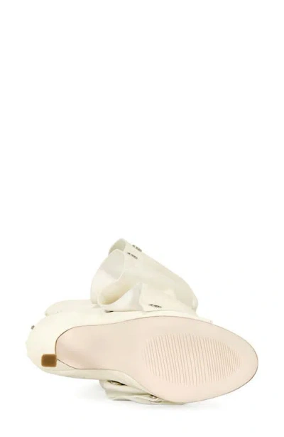 Azalea Wang Birdsong Open Toe Bootie In Brown