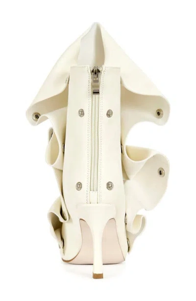 Azalea Wang Birdsong Open Toe Bootie In Brown