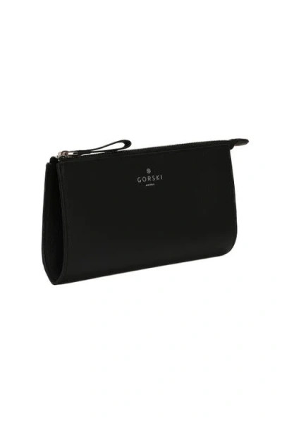 Gorski Leather Pouch In Black