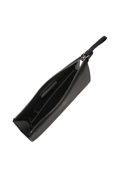 Gorski Leather Pouch In Black