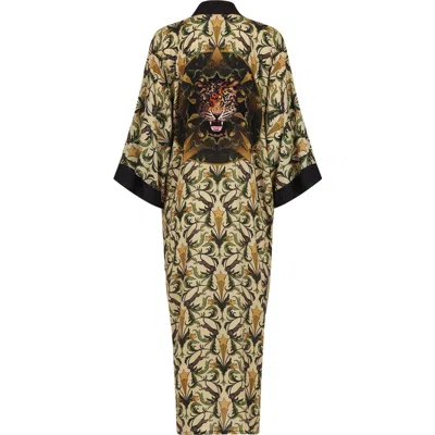 Henelle Duster Robe In Green