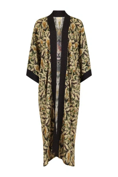 Henelle Duster Robe In Green