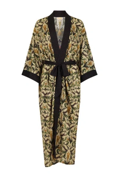 Henelle Duster Robe In Green