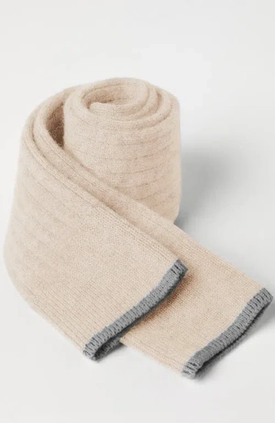 Brunello Cucinelli Cashmere Rib-knit Socks In Neutral