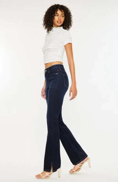Kancan Constance Essentials High Rise Bootcut Jeans In Blue