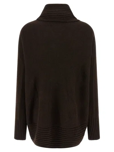 Alberta Ferretti Alexander Mcqueen Black Cotton Blend Dresses In Black