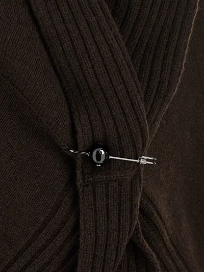 Alberta Ferretti Alexander Mcqueen Black Cotton Blend Dresses In Black