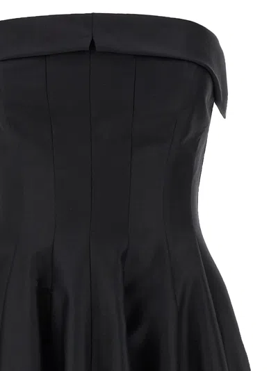 Alberta Ferretti Alberta Ferreti Wool Silk Dress In Black