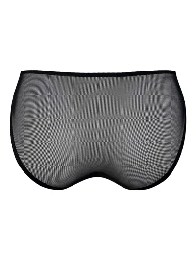 Bordelle Nara Mesh-panelled Briefs In Black