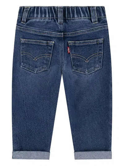 Levi's Cuffed Elasticated Jeans In Blue