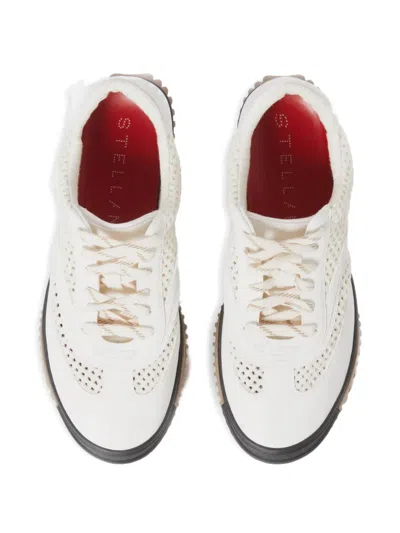 Stella Mccartney S Wave Sport Sneakers With Mesh Panels In Neutral