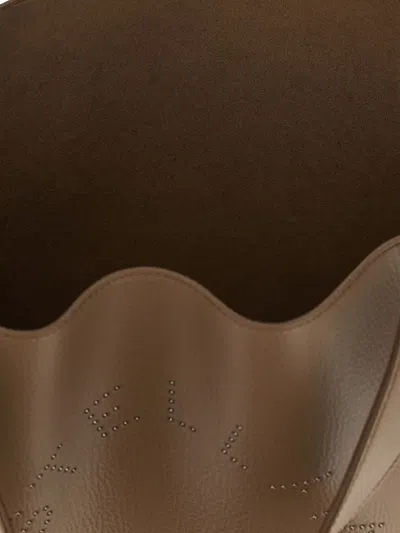 Stella Mccartney Brand Logo Tote Bag In Brown