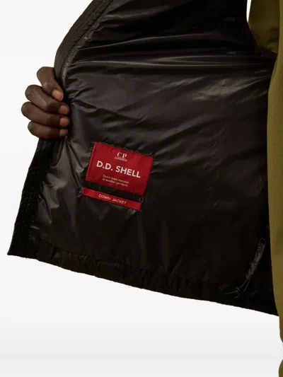 C.p. Company D. D. Shell Goggle Down Gilet In Black