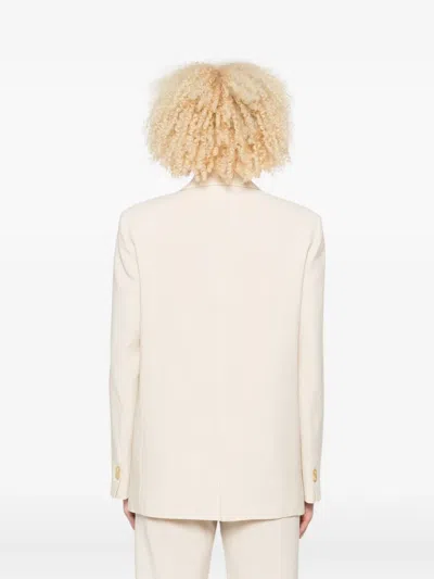 Forte Forte Double-breasted Gold-button Jacket In Neutral