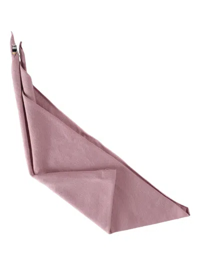 Extreme Cashmere Pink Stretch Cashmere Blend Bandana In Pink