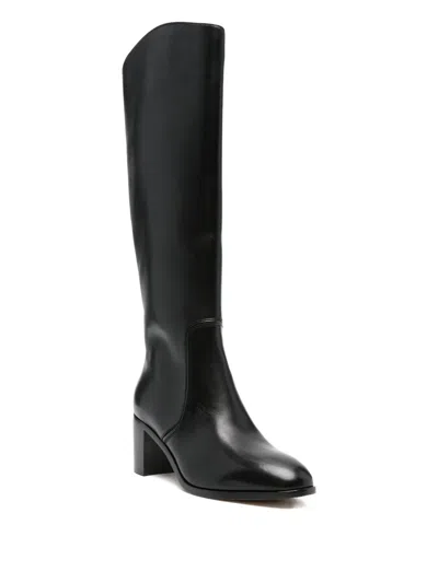 Ralph Lauren "charly" Tall Boots In Black