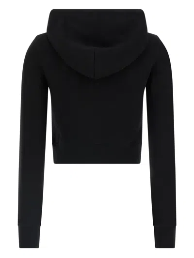 Diesel F-slimmy Cotton Blend Sweatshirt In Black