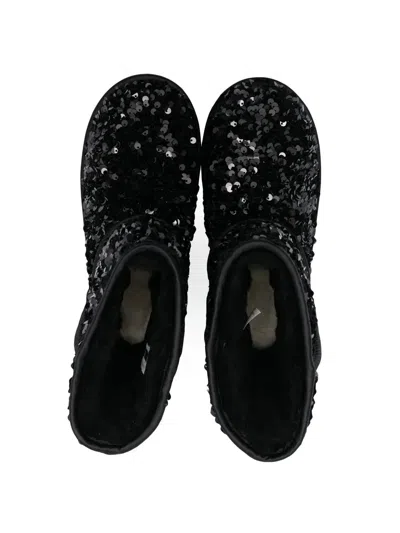 Ugg Classic Short Chunky Sequin Boots In Black