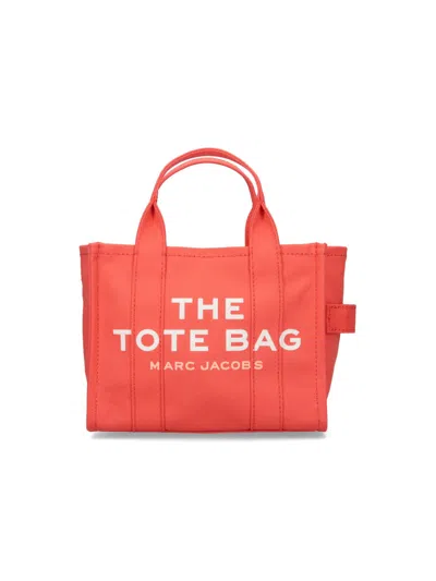 Marc Jacobs Small Orange Canvas Tote With Adjustable Strap In Orange