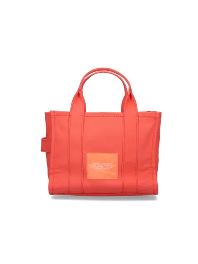 Marc Jacobs Small Orange Canvas Tote With Adjustable Strap In Orange