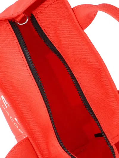 Marc Jacobs Small Orange Canvas Tote With Adjustable Strap In Orange