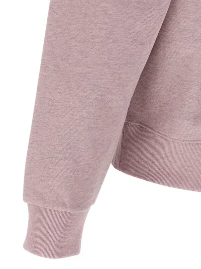 Kenzo Oversize Crew Neck Sweatshirt With Floral Back In Pink