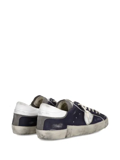 Philippe Model Paris X Leather Sneakers In Black