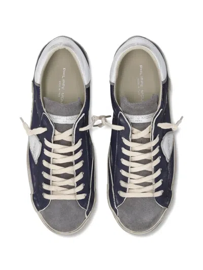 Philippe Model Paris X Leather Sneakers In Black