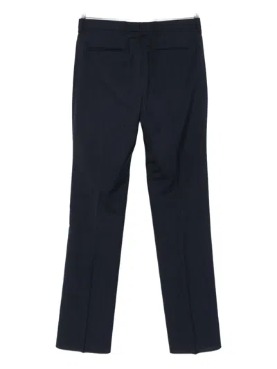 Givenchy Pinstripe Flat-front Trousers In Black