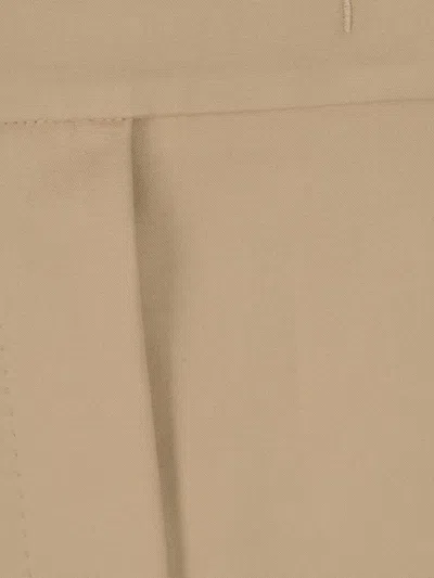 Max Mara Cotton High-waist Trousers In Neutral