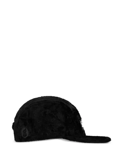 Supreme X 굿이너프 크러시드 레이온 캠프 캡 모자 In Black