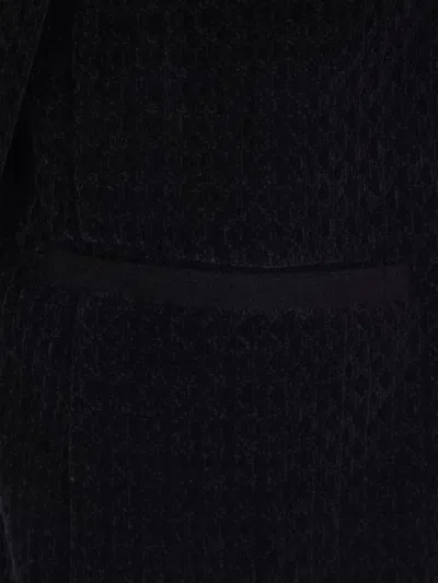 Giorgio Armani Buttoned Sweater With Long Sleeves And Pockets In Black