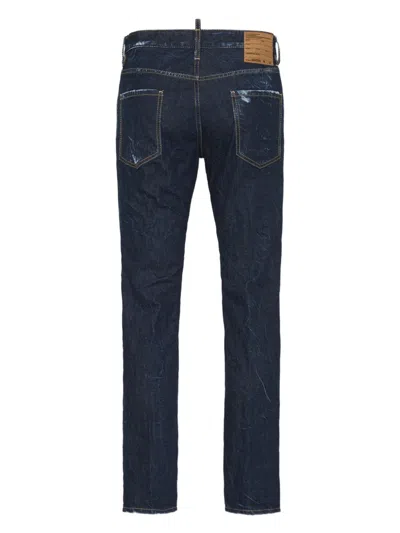 Dsquared2 Belt Loop Jeans In Blue