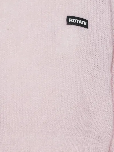 Rotate Birger Christensen Rotate Birgerchristensen Wool Puff Sweater In Pink