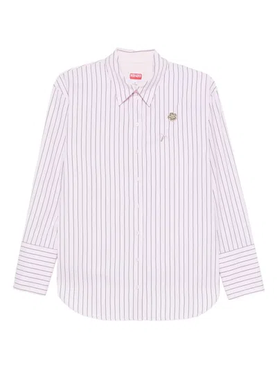 Kenzo Striped Shirt In Pink