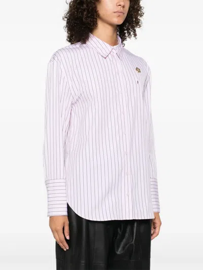 Kenzo Striped Shirt In Pink